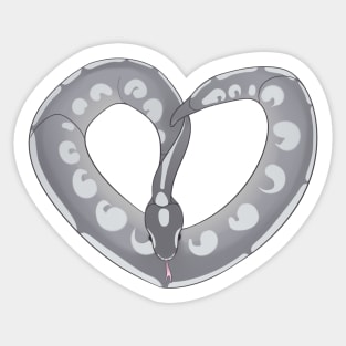 Ball Python Heart (Mystic) Sticker